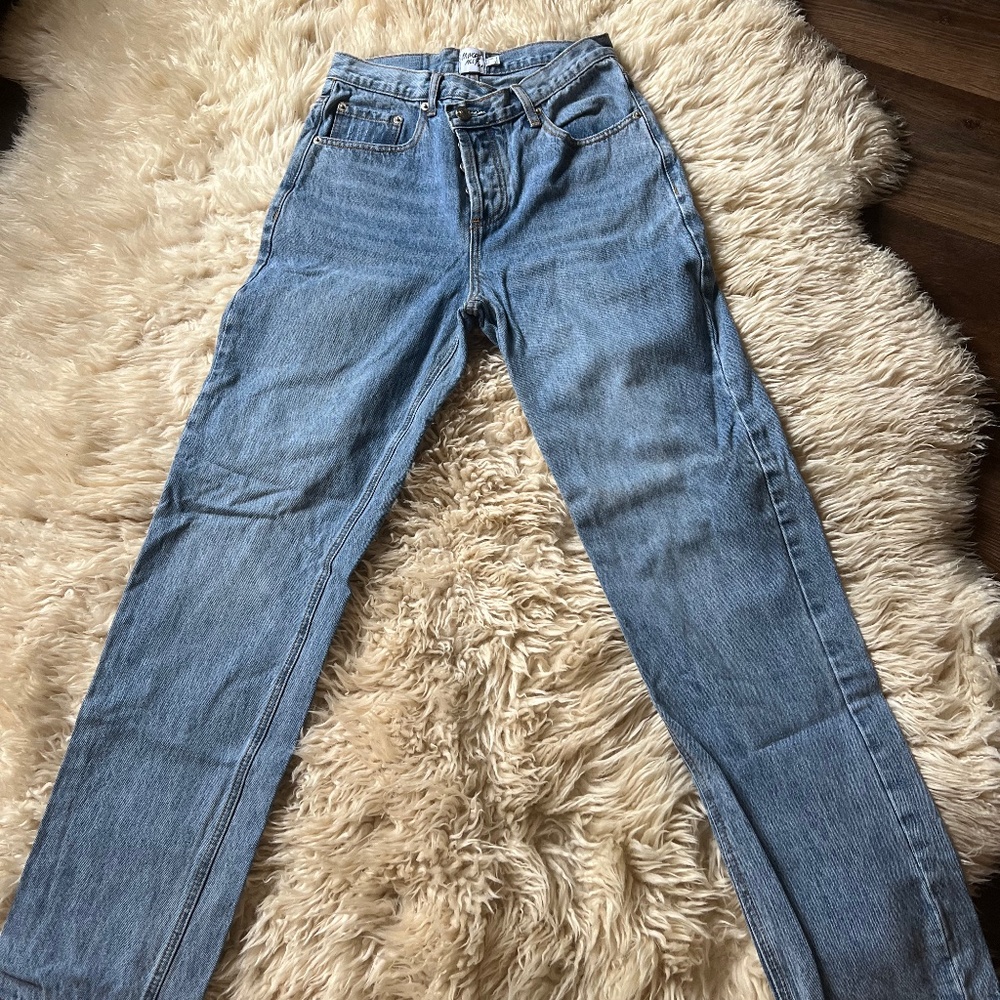 Princess Polly asymmetrical jeans